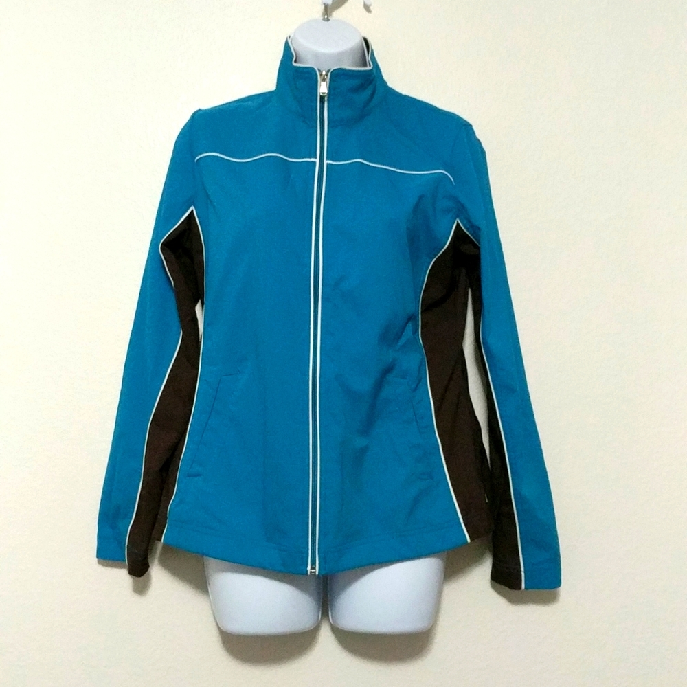 Teal Zip up Jacket